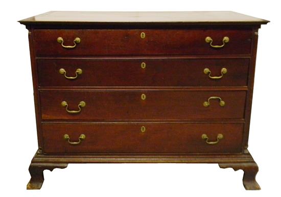 Appraisal: Chest American late th C cherry with pine secondary four