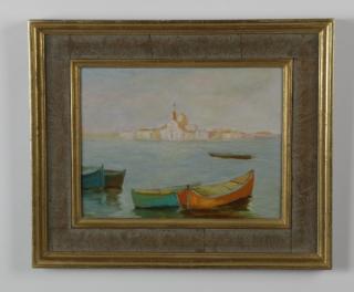 Appraisal: Continental oil on panel th c signed th century Continental