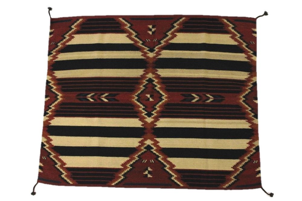 Appraisal: Eye Dazzler Relampago Rug by Rito Gutierrez This is an