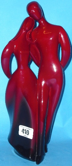 Appraisal: Royal Doulton Flambe Prototype Figure Lovers height cm