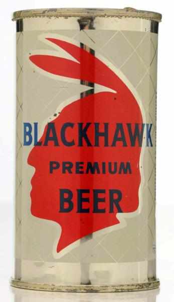 Appraisal: Blackhawk Premium Beer Flat Top Beer Can - Blackhawk Brewing