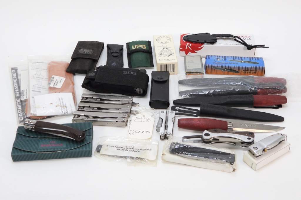 Appraisal: PC ASSORTED UTILITY POCKET KNIVES NOS United States Asia Europe