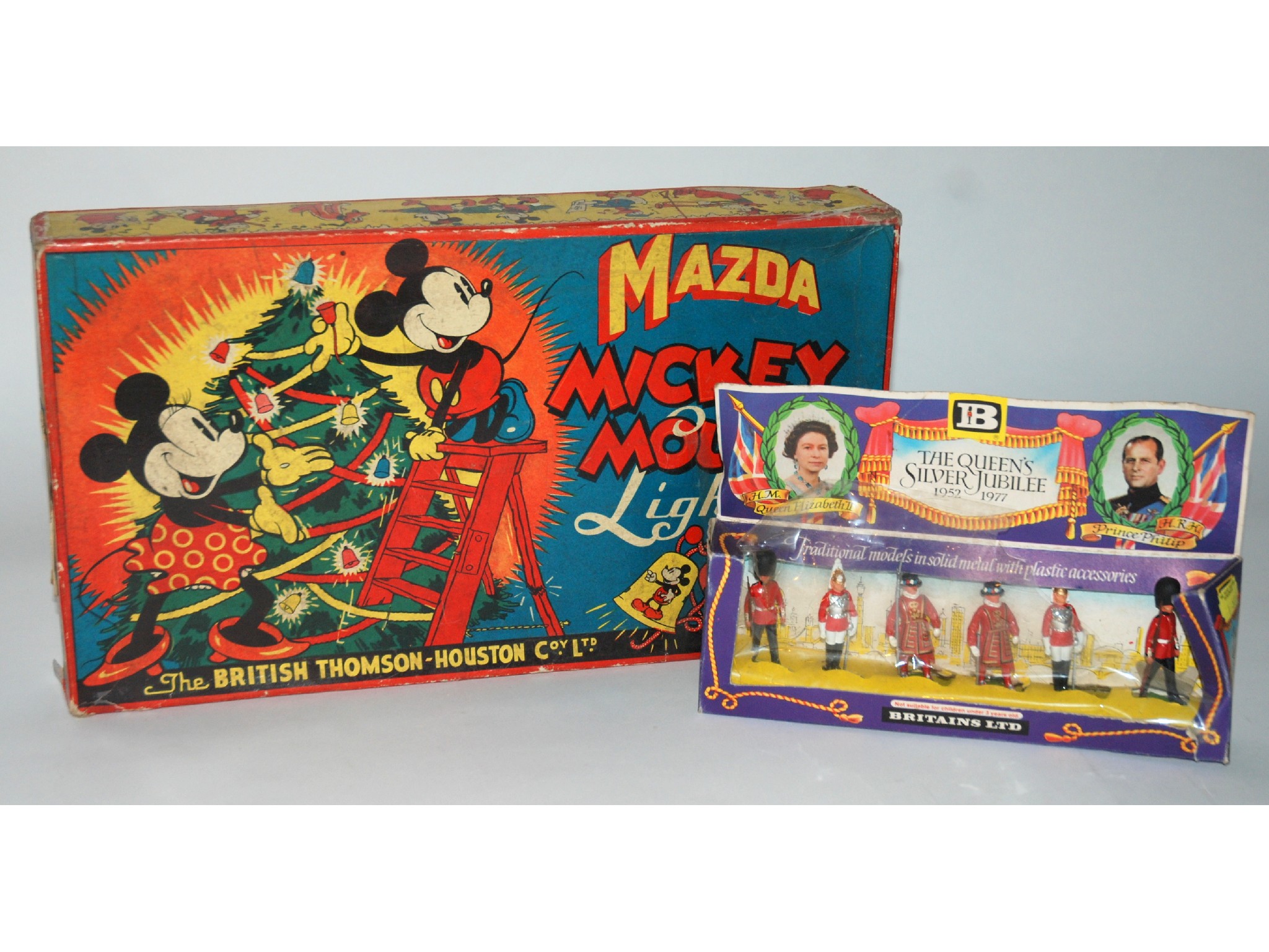 Appraisal: A Mazda Mickey Mouse light set in original box by