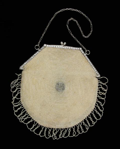 Appraisal: - Ladies' K Pearl and Diamond Purse Ladies' K white