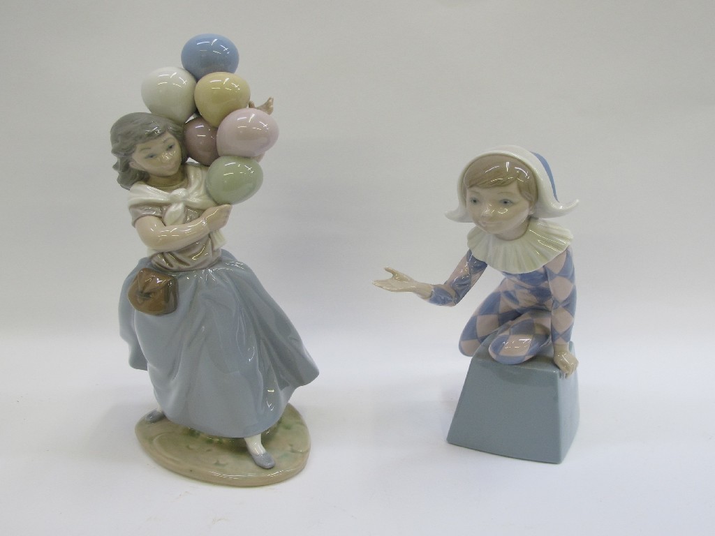 Appraisal: Two Lladro figures of children