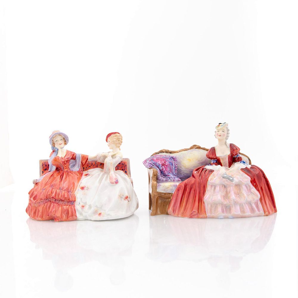 Appraisal: ROYAL DOULTON FIGURINES THE GOSSIP BELLE O THE BALL HN