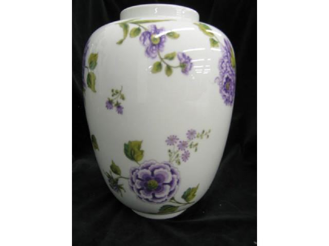 Appraisal: Wien Austria Porcelain Vase floral decor tall excellent