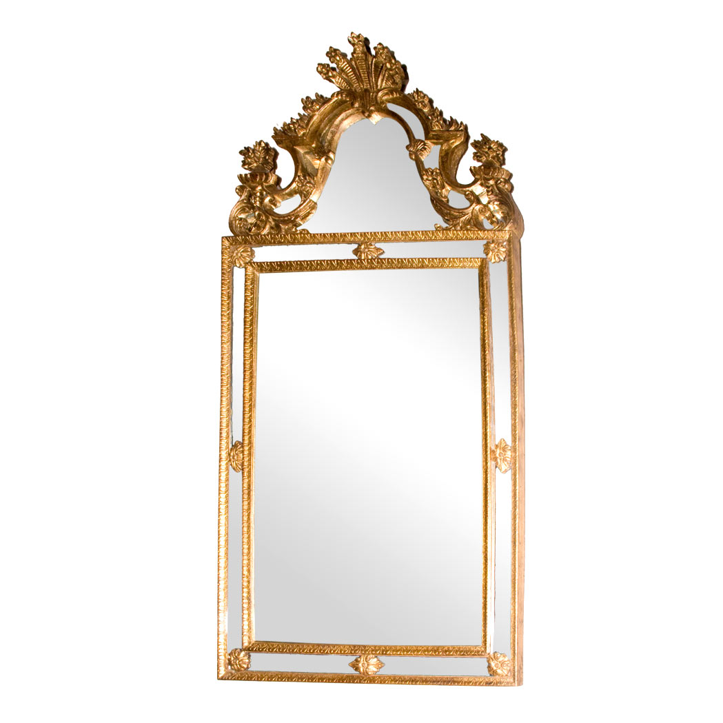 Appraisal: Italian Neoclassical Style Gilt-Wood Mirror Height inches width inches