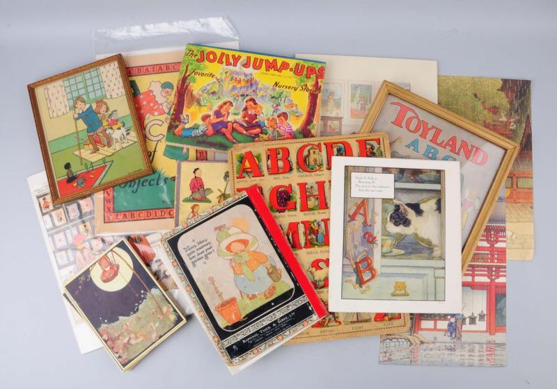 Appraisal: Lot Of Assorted Doll Related Paper Items This lot includes