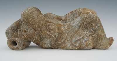 Appraisal: A Chinese Carved Hardstone of A Sleeping Man Hand carved