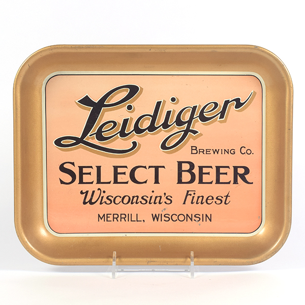 Appraisal: Leidiger Beer s Serving TrayReference n aBrewery Leidiger Brewing Co