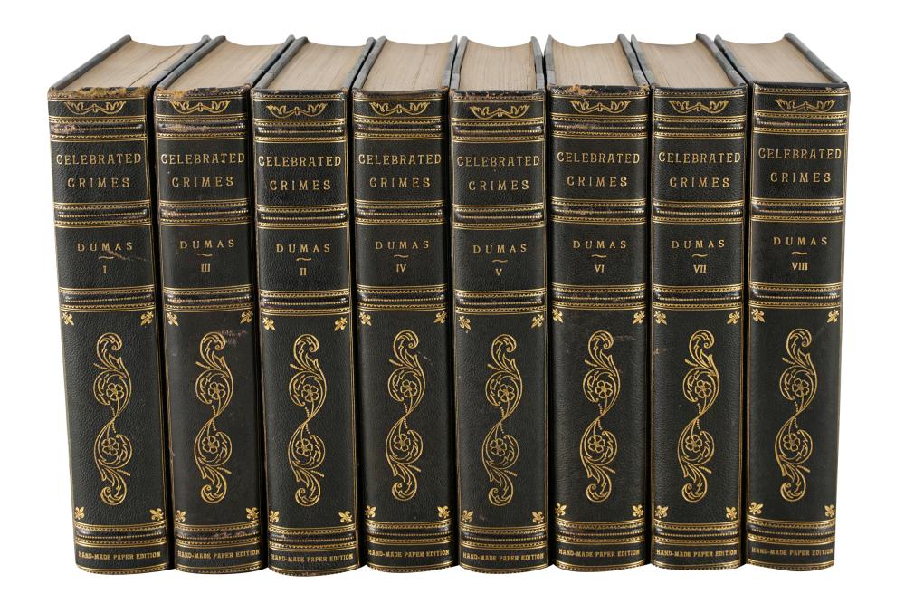 Appraisal: VOLUMES ALEXANDER DUMAS CELEBRATED CRIMES published by George Barrie Philadelphia