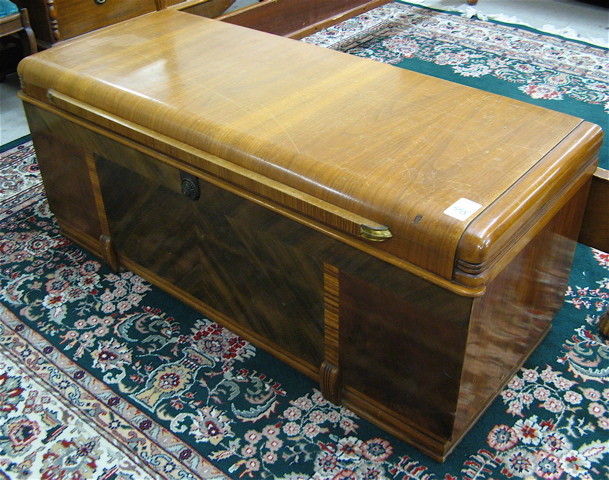 Appraisal: WATERFALL CEDAR BLANKET CHEST Cavalier Cedar Chests Tennessee c 's