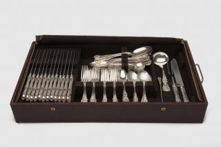 Appraisal: TIFFANY COMPANY Silver Flatware Service together with DOMINICK HAFF Assorted