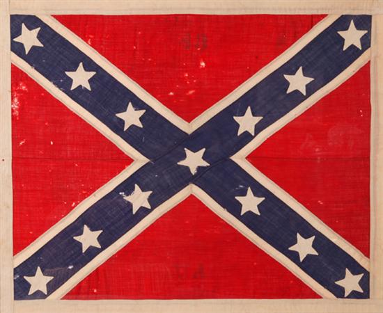 Appraisal: Confederate reunion flag for Mosby's rd Battalion First quarter th