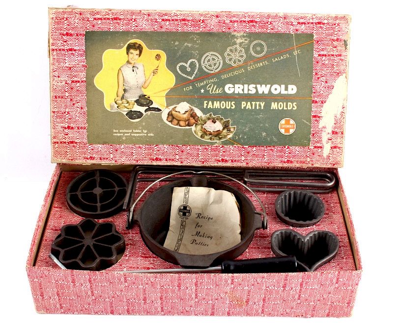 Appraisal: Griswold Cast Iron Patty Molds For your bidding consideration is