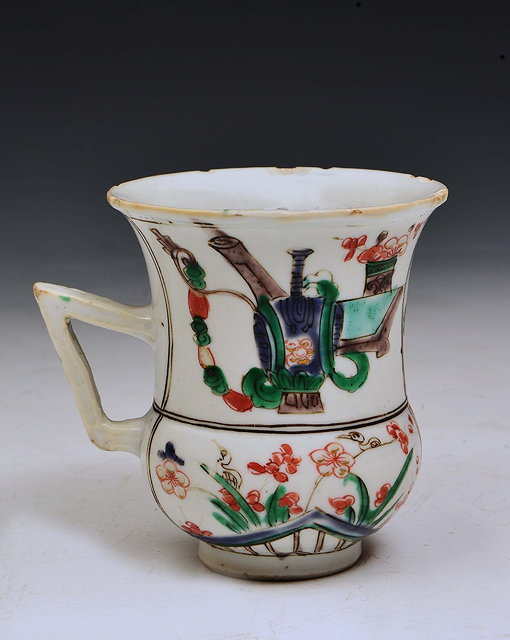 Appraisal: A CHINESE CAPUCHINE decorated in famille verte enamels Kangxi -