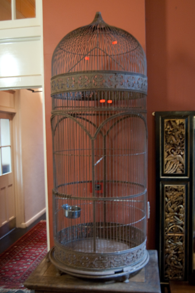 Appraisal: LARGE IRON BIRD CAGE