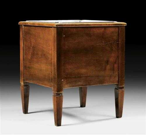 Appraisal: SMALL MAHOGANY JARDINIERE Directoire Paris circa With brass liner x