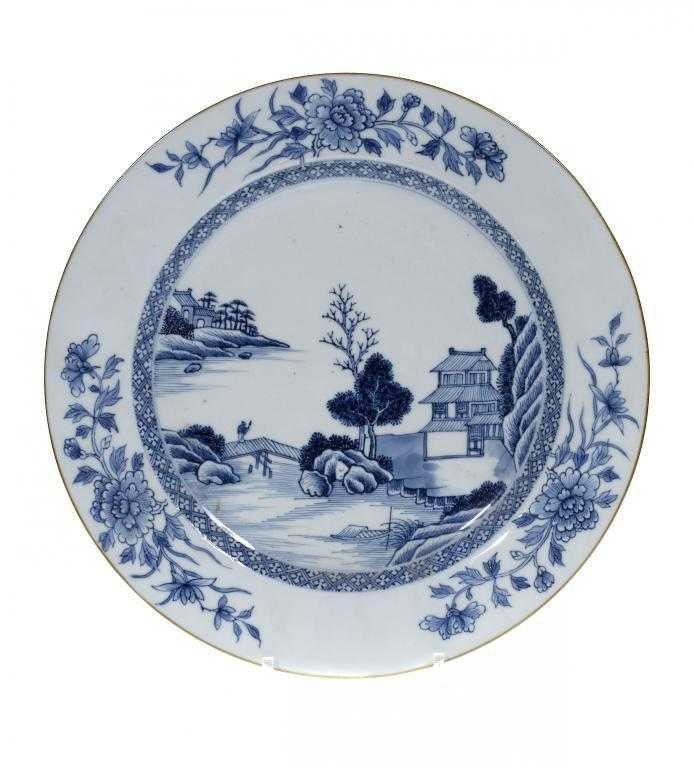 Appraisal: A CHINESE PORCELAIN DISH painted in underglaze blue with a