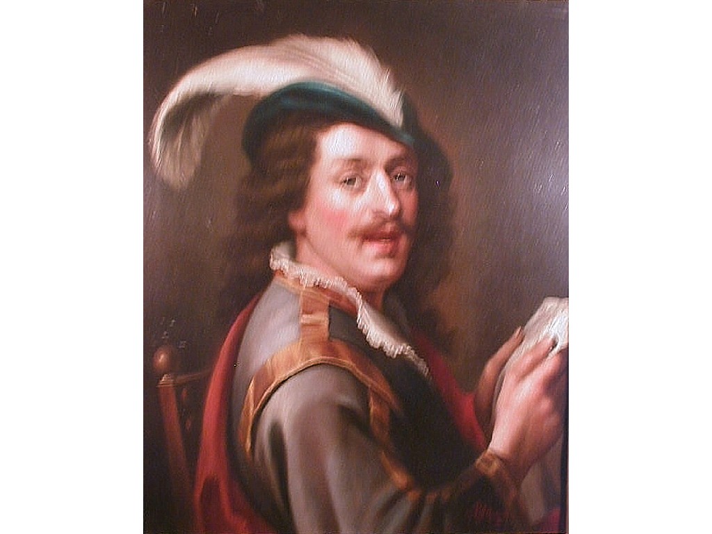 Appraisal: thC School Head and shoulders portrait of a German merchant