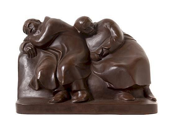 Appraisal: Ernst Barlach German - Schlafende Vagabunden Ernst Barlach German -