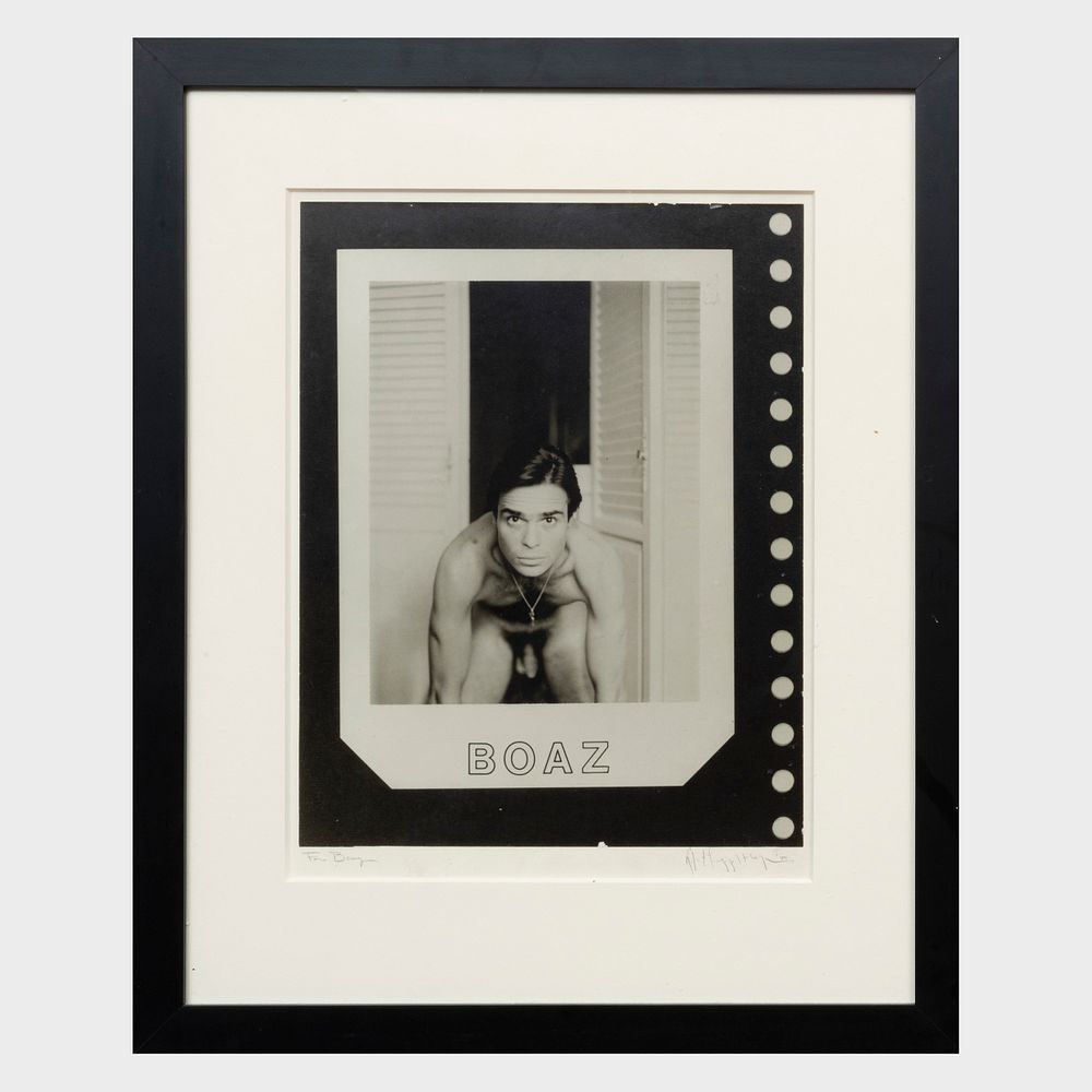 Appraisal: Robert Mapplethorpe - Boaz Mazur Gelatin silver print signed dated