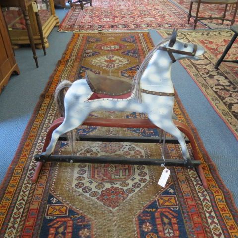 Appraisal: Wooden Rocking Horse refurbished X