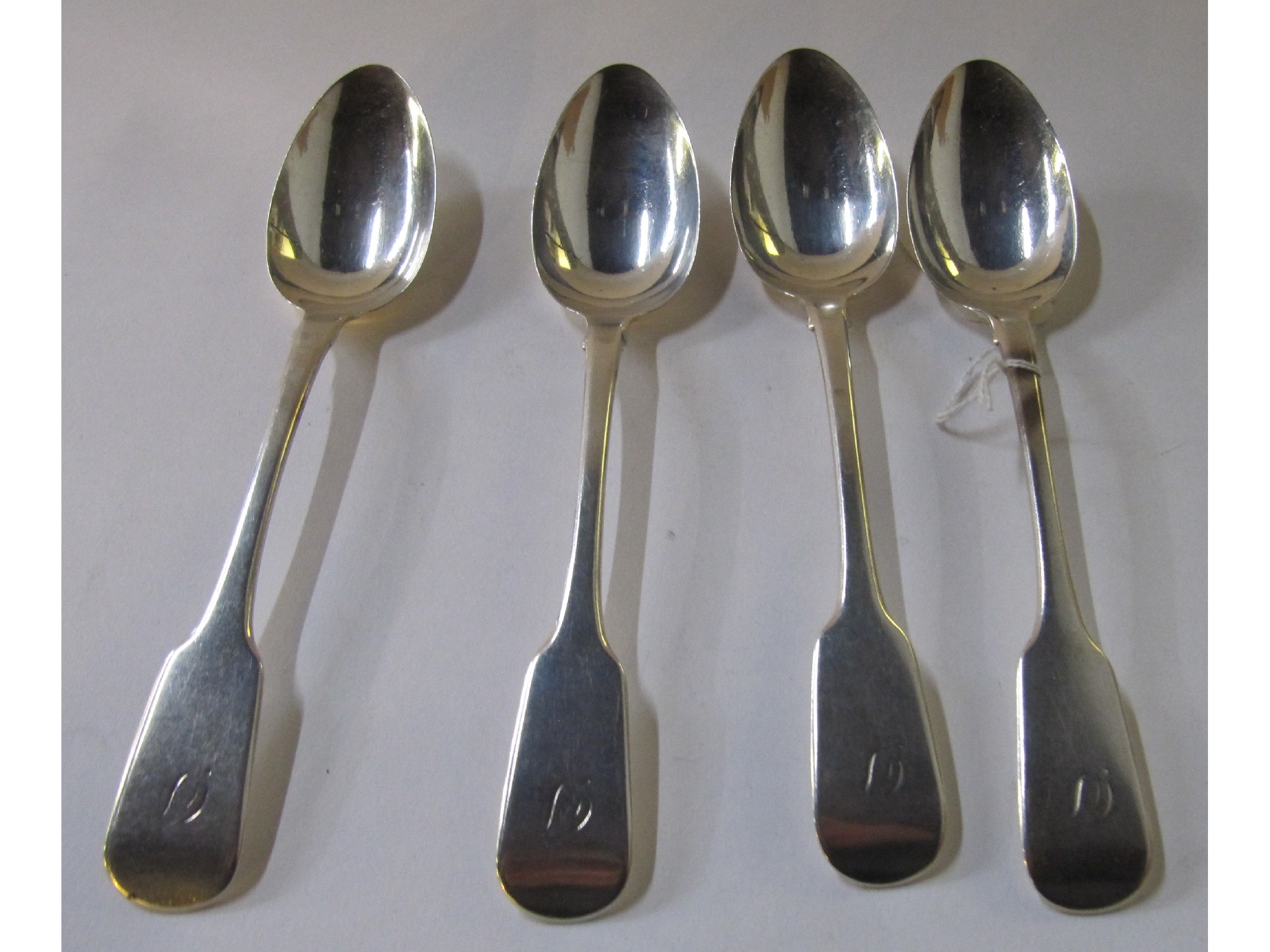 Appraisal: A set of four silver tablespoons London