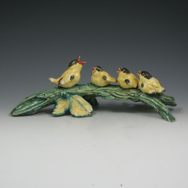 Appraisal: Stangl Goldfinch Group Marked with small black STANGL POTTERY BIRDS