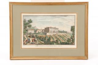 Appraisal: Giuseppe Zocchi Villa di Gamberaia Etching Vincenzo Franceschini Italian -