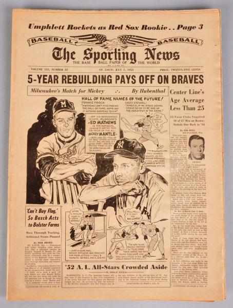 Appraisal: Lot of The Sporting News Newspapers Includes the April th