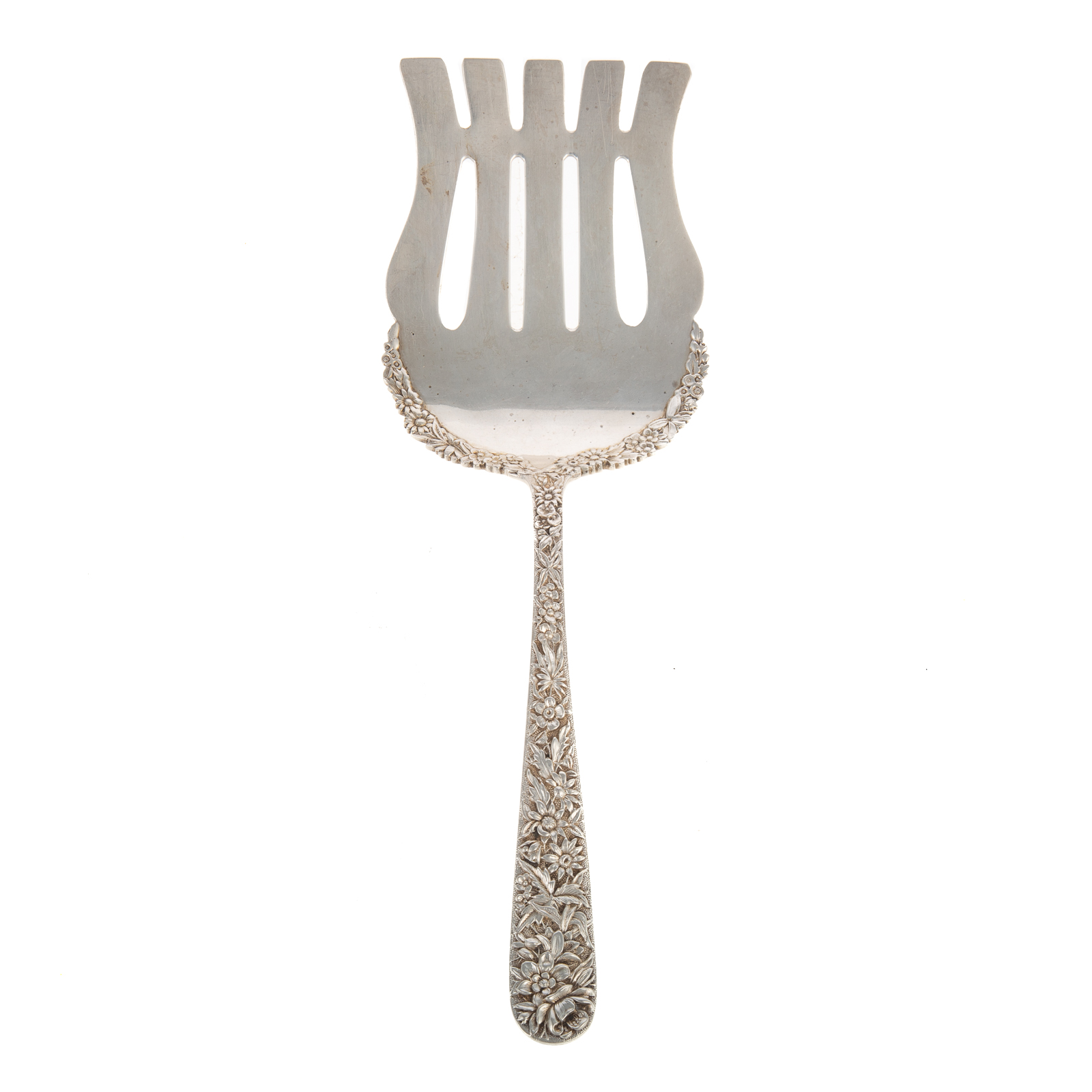 Appraisal: S KIRK SON STERLING REPOUSSE ASPARAGUS SERVER - S Kirk