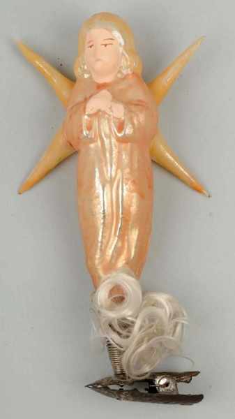 Appraisal: Rare Clip-On Angel Glass Ornament Condition Excellent Size T