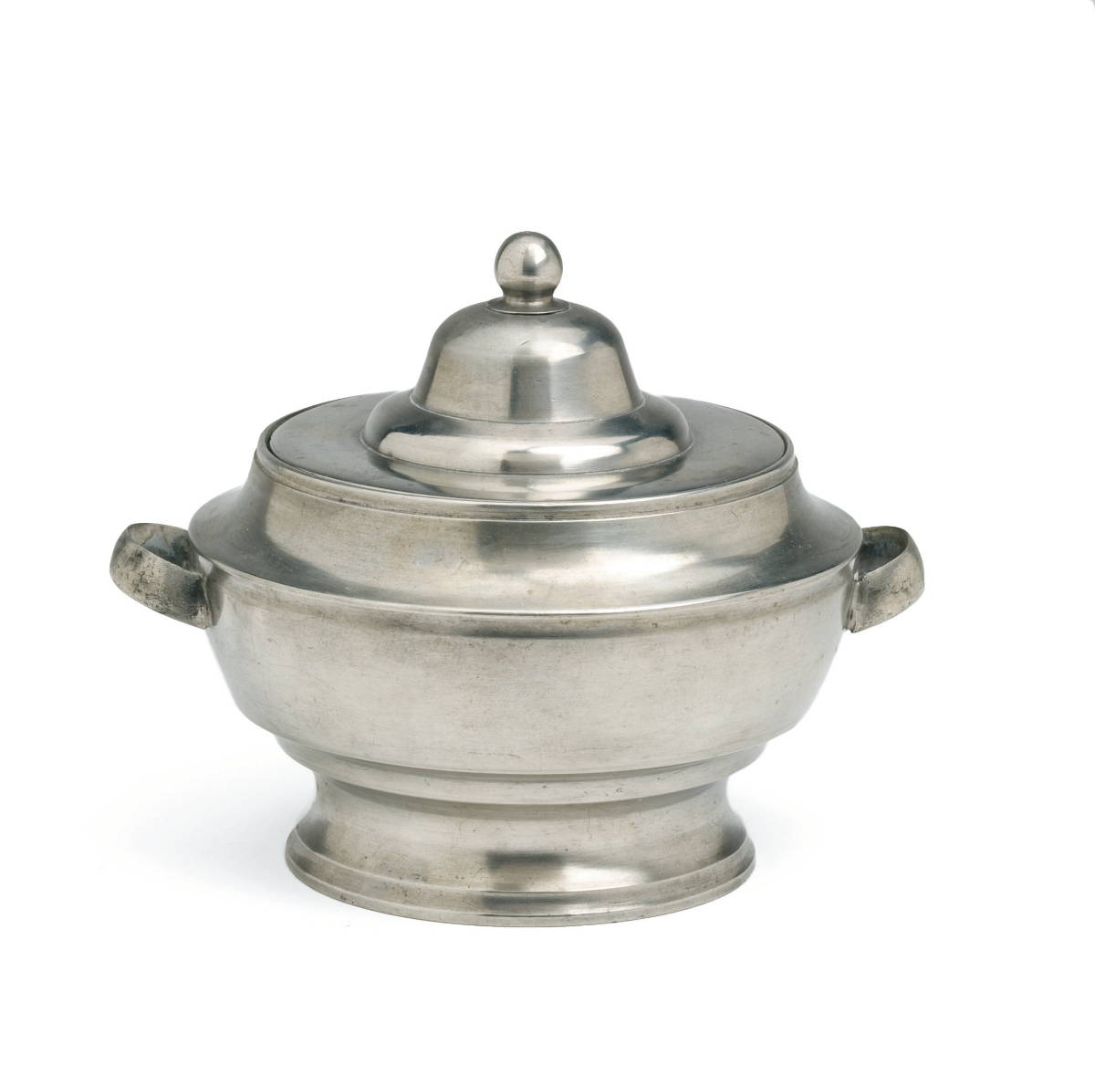 Appraisal: PEWTER SUGAR BOWL AND COVER GEORGE RICHARDSON CRANSTON AND PROVIDENCE