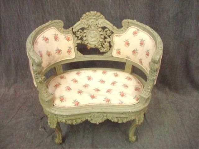 Appraisal: Louis XV Style Painted Chair As is From an East