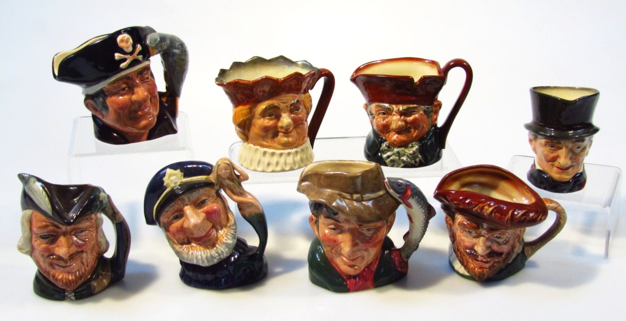 Appraisal: A collection of eight Royal Doulton medium size character jugs