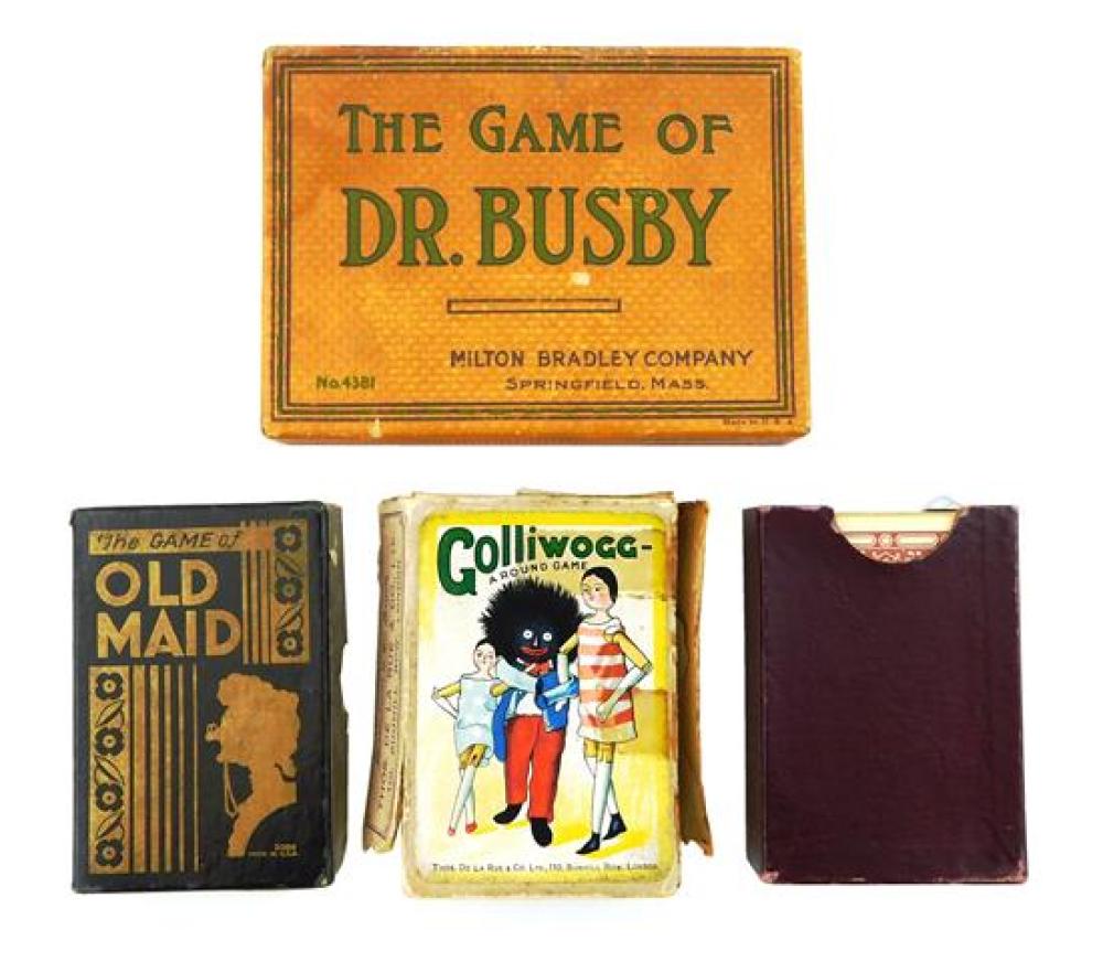 Appraisal: BLACK AMERICANA Four card games all with depictions of African