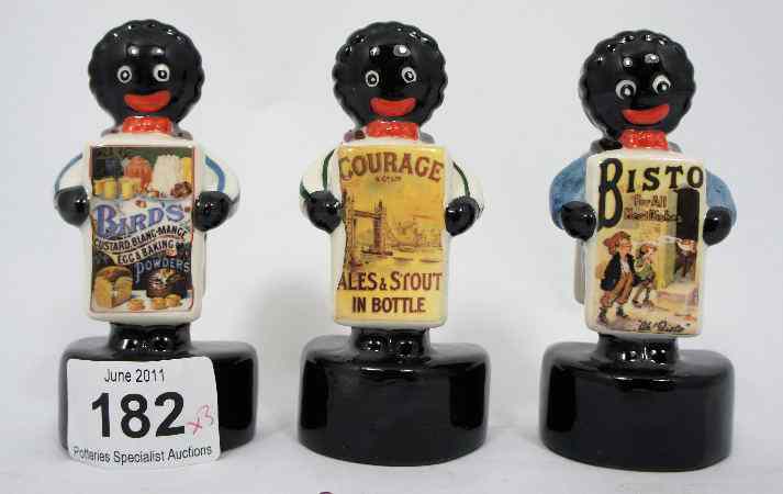 Appraisal: Carlton Ware Golly Advertising Figures Bisto Birds Custard and Courage