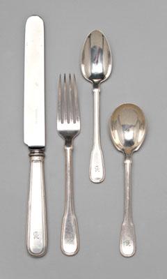 Appraisal: Tiffany Hamilton sterling flatware pieces date mark - all with