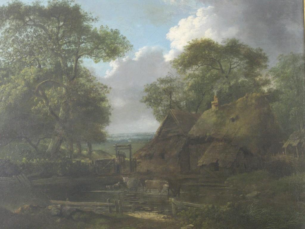 Appraisal: ATTRIBUTED TO GEORGE SMITH OF CHICHESTER - A Farmstead near