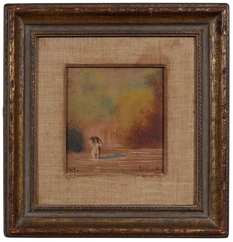 Appraisal: Louis Michel Eilshemius American - Bather Drying her Hair signed