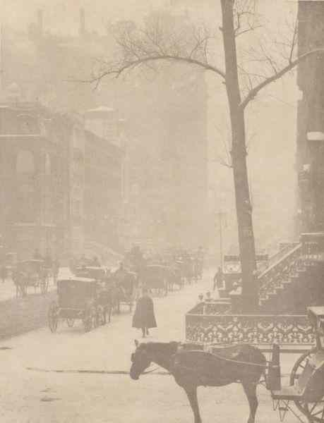 Appraisal: Alfred Stieglitz Am - Fifth Ave ''The Street Fifth Avenue