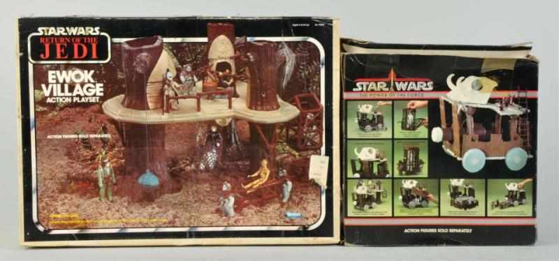 Appraisal: Lot of Star Wars Boxed Vehicles Description Includes one Ewok