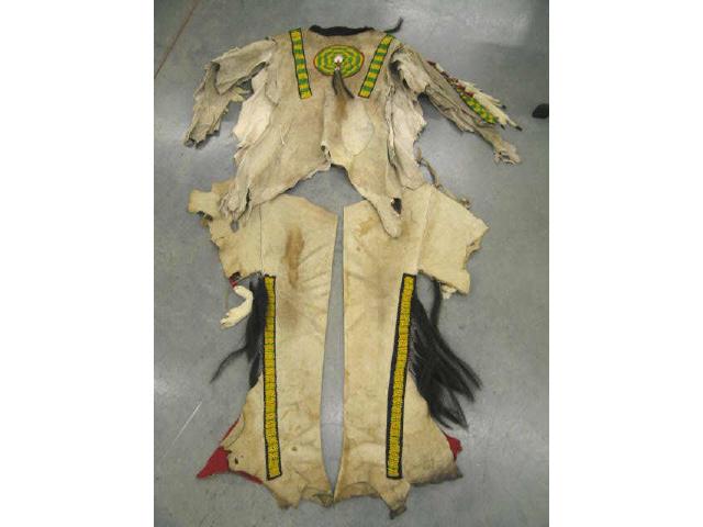 Appraisal: Sioux Indian Outfit beaded leather pants jacket