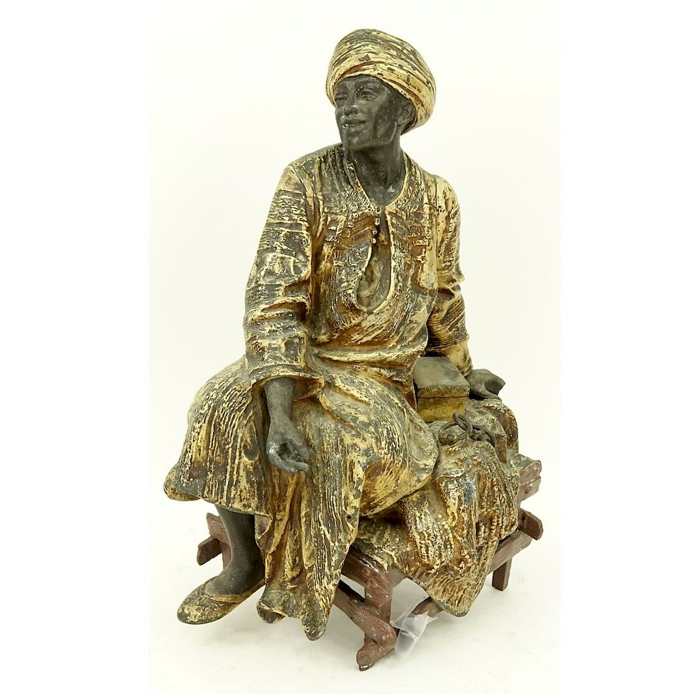 Appraisal: Arthur Waagen German act - Spelter Arthur Waagen German act