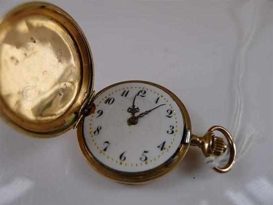 Appraisal: A MID-SIZE POCKET WATCH TO A CT GOLD CASE