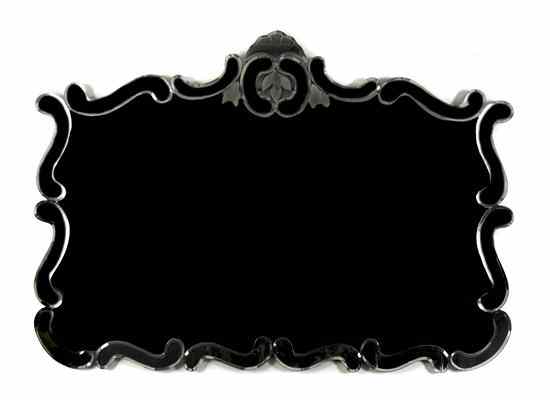 Appraisal: An Art Deco Style Mirror the rectangular plate having beveled