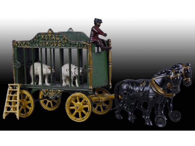 Appraisal: Cast Iron Pressed Steel Hubley Royal Circus Toy Description Circa