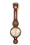 Appraisal: ENGLISH BAROMETER - Mid th c Chippendale Mahogany Veneer case